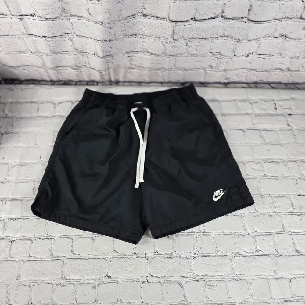 Nike Black Men's Medium Black Mesh Lined Drawstring